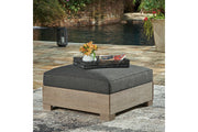 CITRINE PARK Brown Outdoor Ottoman with Cushion - P660-814 - Vega Furniture