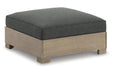 CITRINE PARK Brown Outdoor Ottoman with Cushion - P660-814 - Vega Furniture