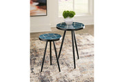 Clairbelle Teal Accent Table, Set of 2 - A4000523 - Vega Furniture