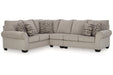 Claireah Umber 3-Piece LAF Sectional - SET | 9060348 | 9060356 | 9060346 - Vega Furniture