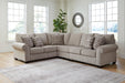 Claireah Umber 3-Piece LAF Sectional - SET | 9060348 | 9060356 | 9060346 - Vega Furniture