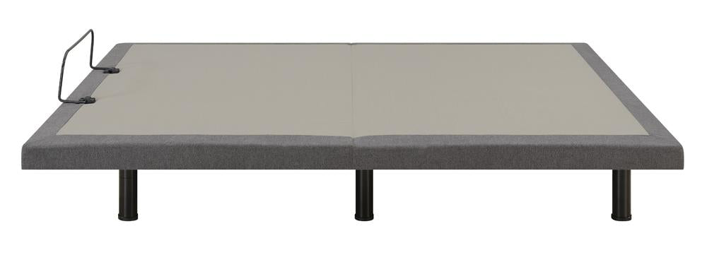 Clara Gray/Black Full Adjustable Bed Base - 350131F - Vega Furniture
