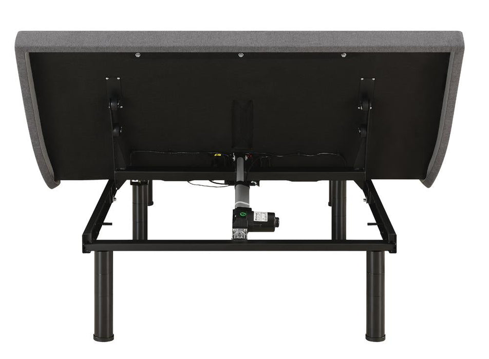 Clara Gray/Black Full Adjustable Bed Base - 350131F - Vega Furniture