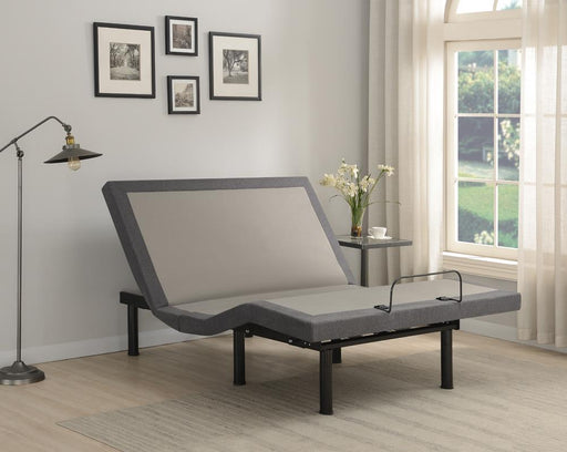 Clara Gray/Black Twin XL Adjustable Bed Base - 350131TL - Vega Furniture