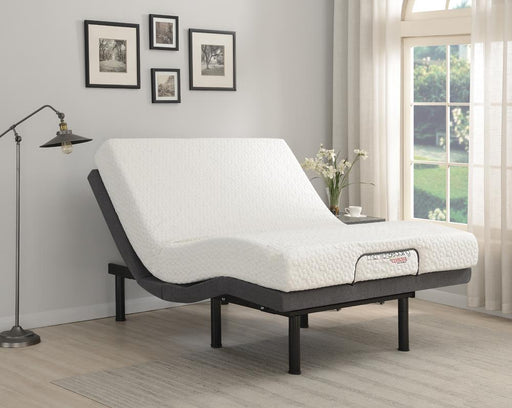 Clara Gray/Black Twin XL Adjustable Bed Base - 350131TL - Vega Furniture