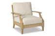 Clare View Beige Lounge Chair with Cushion - P801-820 - Vega Furniture