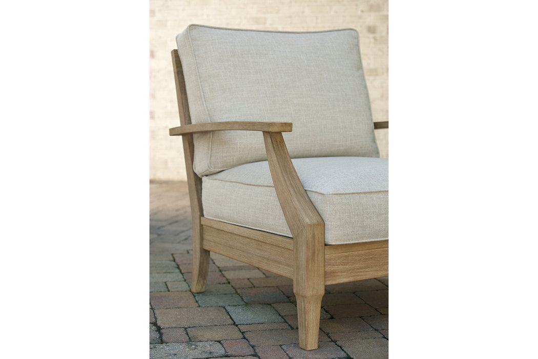 Clare View Beige Lounge Chair with Cushion - P801-820 - Vega Furniture