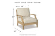 Clare View Beige Lounge Chair with Cushion - P801-820 - Vega Furniture