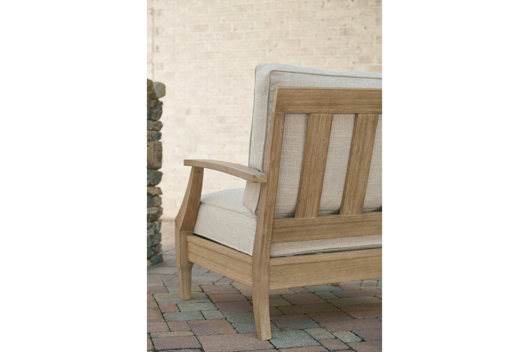 Clare View Beige Lounge Chair with Cushion - P801-820 - Vega Furniture