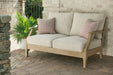 Clare View Beige Loveseat with Cushion - P801-835 - Vega Furniture