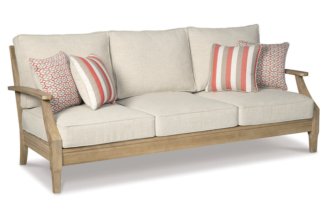 Clare View Beige Sofa with Cushion - P801-838 - Vega Furniture