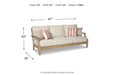 Clare View Beige Sofa with Cushion - P801-838 - Vega Furniture