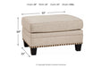 Claredon Linen Ottoman - 1560214 - Vega Furniture