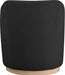 Clarita Boucle Fabric Swivel Accent Chair Black - 450Black - Vega Furniture