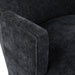 Clarita Chenille Fabric Swivel Accent Chair Black - 449Black - Vega Furniture