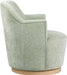 Clarita Chenille Fabric Swivel Accent Chair Green - 449Mint - Vega Furniture