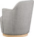 Clarita Chenille Fabric Swivel Accent Chair Grey - 449Grey - Vega Furniture