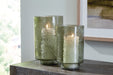 Clarkton Green Candle Holder Set (Set of 2) - A2000623 - Vega Furniture