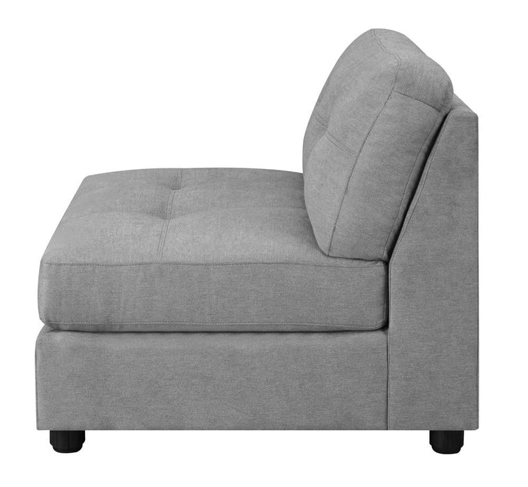 Claude Dove Tufted Cushion Back Armless Chair - 551004 - Vega Furniture