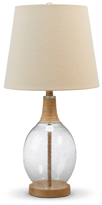 Clayleigh Clear/Brown Table Lamp, Set of 2 - L431564 - Vega Furniture