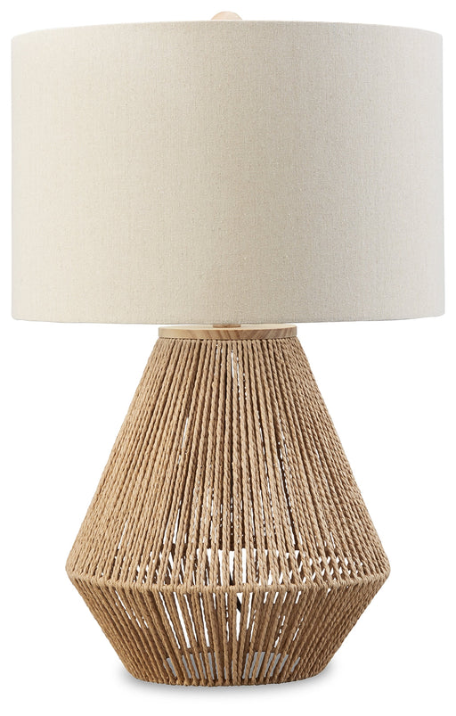 Clayman Natural/Brown Table Lamp - L329064 - Vega Furniture