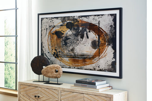 Clefting Black/Caramel/Tan Wall Art - A8000374 - Vega Furniture