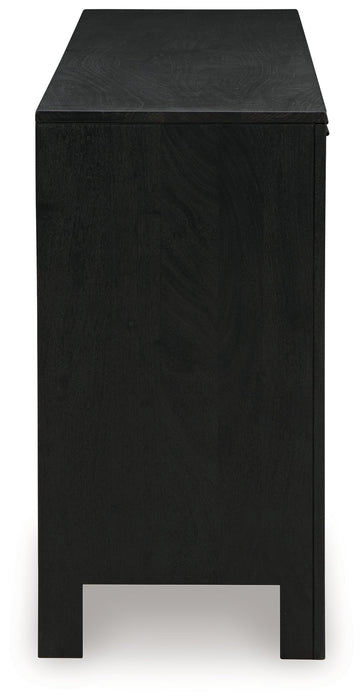 Cliffiings Black/Natural Accent Cabinet - A4000575 - Vega Furniture