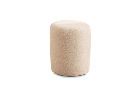 Cloe Ivory Boucle Stool - CLOEIVORY-STO - Vega Furniture