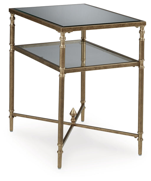 Cloverty Aged Gold Finish End Table - T440-3 - Vega Furniture