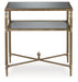 Cloverty Aged Gold Finish End Table - T440-3 - Vega Furniture