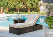 Coastline Bay Brown Outdoor Chaise Lounge with Cushion - P784-815 - Vega Furniture