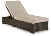 Coastline Bay Brown Outdoor Chaise Lounge with Cushion - P784-815 - Vega Furniture