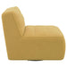 Cobie Mustard Upholstered Swivel Armless Chair - 905724 - Vega Furniture