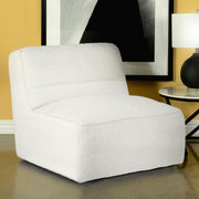 Cobie Natural Upholstered Swivel Armless Chair - 905723 - Vega Furniture