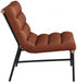 Cognac Burke Faux Leather Accent Chair - 411Cognac - Vega Furniture