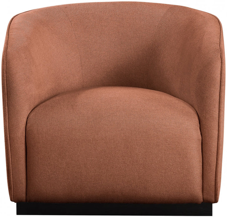 Cognac Mylah Polyester Fabric Chair - 675Cognac-C - Vega Furniture