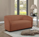 Cognac Mylah Polyester Fabric Loveseat - 675Cognac-L - Vega Furniture