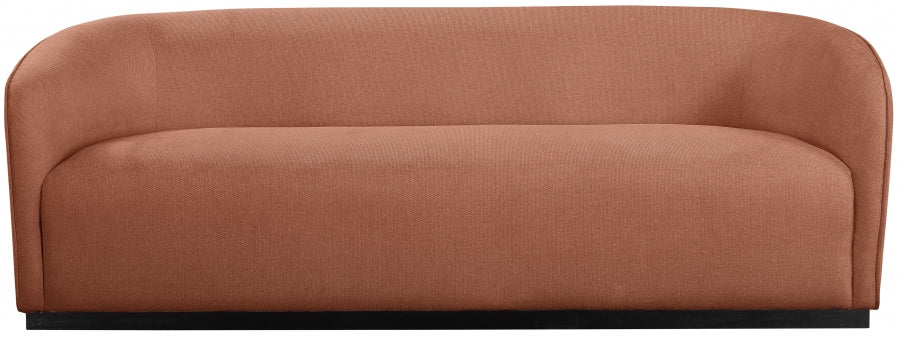 Cognac Mylah Polyester Fabric Sofa - 675Cognac-S - Vega Furniture