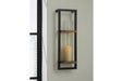 Colburn Natural/Black Wall Sconce - A8010171 - Vega Furniture