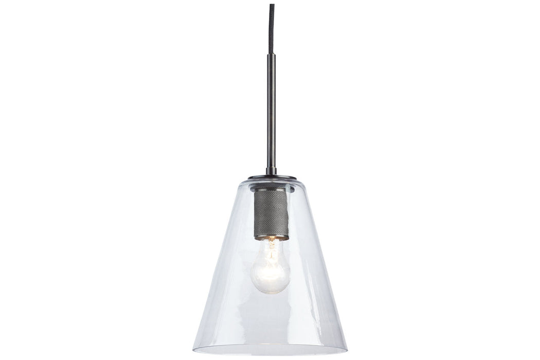 Collbrook Clear/Black Finish Pendant Light - L000678 - Vega Furniture