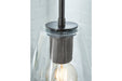 Collbrook Clear/Black Finish Pendant Light - L000678 - Vega Furniture