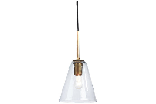 Collbrook Clear/Brass Pendant Light - L000668 - Vega Furniture