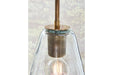 Collbrook Clear/Brass Pendant Light - L000668 - Vega Furniture