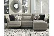 Colleyville Stone 3-Piece Power Reclining Sectional with Chaise - SET | 5440546 | 5440558 | 5440597 - Vega Furniture