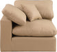 Comfy Faux Leather Corner Chair Natural - 188Tan-Corner - Vega Furniture