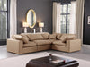 Comfy Faux Leather Sectional Natural - 188Tan-Sec4C - Vega Furniture