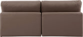 Comfy Faux Leather Sofa Brown - 188Brown-S78 - Vega Furniture