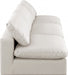 Comfy Faux Leather Sofa Cream - 188Cream-S117 - Vega Furniture