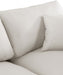 Comfy Faux Leather Sofa Cream - 188Cream-S117 - Vega Furniture