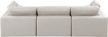 Comfy Faux Leather Sofa Cream - 188Cream-S119 - Vega Furniture